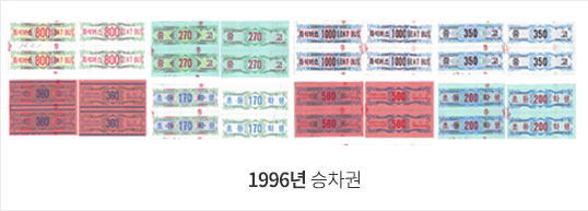 1996년 승차권 이미지